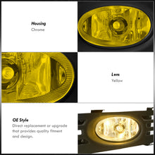 Load image into Gallery viewer, Honda Accord 2DR 2003-2005 Front Fog Lights Yellow Len (Includes Switch & Wiring Harness)