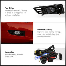 Load image into Gallery viewer, Honda Accord 2DR 2003-2005 Front Fog Lights Clear Len (Includes Switch & Wiring Harness)
