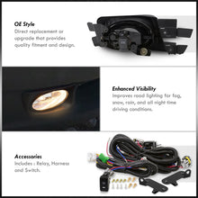 Load image into Gallery viewer, Honda Accord 4DR 2003-2005 Front Fog Lights Clear Len (Includes Switch & Wiring Harness)