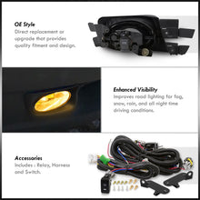 Load image into Gallery viewer, Honda Accord 4DR 2003-2005 Front Fog Lights Yellow Len (Includes Switch & Wiring Harness)