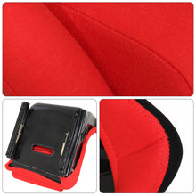 Load image into Gallery viewer, Universal SPG Style Bucket Racing Seats + Sliders Red Cloth