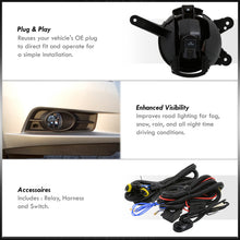 Load image into Gallery viewer, Chevrolet Cruze 2010-2014 Front Fog Lights Clear Len (Includes Switch & Wiring Harness)