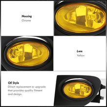 Load image into Gallery viewer, Honda Civic SI 2002-2005 Front Fog Lights Yellow Len (Includes Switch & Wiring Harness)