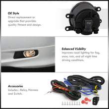 Load image into Gallery viewer, Toyota Camry 2007-2009 Front Fog Lights Clear Len (Includes Switch & Wiring Harness)