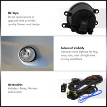 Load image into Gallery viewer, Toyota RAV4 2006-2008 Front Fog Lights Clear Len (Includes Switch & Wiring Harness)