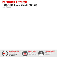 Load image into Gallery viewer, Toyota Corolla 1993-1997 Mesh Style Front Grille Black