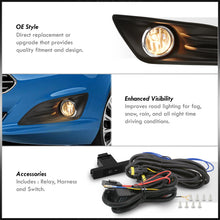 Load image into Gallery viewer, Ford Fiesta 2014-2019 Front Fog Lights Clear Len (Includes Switch & Wiring Harness)