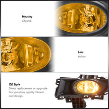 Load image into Gallery viewer, Mazda 3 4DR 2007-2009 Front Fog Lights Yellow Len (Includes Switch & Wiring Harness)
