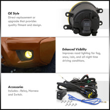 Load image into Gallery viewer, Toyota Tacoma 2012-2015 Front Fog Lights Yellow Len (Includes Switch & Wiring Harness)