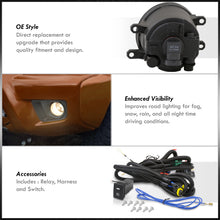 Load image into Gallery viewer, Toyota Tacoma 2012-2015 Front Fog Lights Smoked Len (Includes Switch & Wiring Harness)