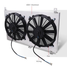 Load image into Gallery viewer, Honda S2000 2000-2009 M/T Aluminum Radiator Dual Fan Shroud