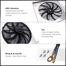 Load image into Gallery viewer, Nissan 300ZX Z32 Twin Turbo 1990-1996 M/T Aluminum Radiator Single Fan Shroud