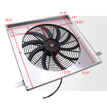 Load image into Gallery viewer, Nissan 300ZX Z32 Twin Turbo 1990-1996 M/T Aluminum Radiator Single Fan Shroud