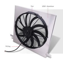 Load image into Gallery viewer, Nissan 300ZX Z32 Twin Turbo 1990-1996 M/T Aluminum Radiator Single Fan Shroud