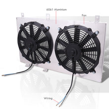 Load image into Gallery viewer, Mitsubishi Lancer EVO 2003-2007 M/T Aluminum Radiator Dual Fan Shroud