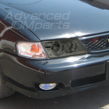 Load image into Gallery viewer, Nissan Sentra / 200SX 1995-1998 LED Halo Projector Headlights Chrome Housing Smoke Len Clear Reflector