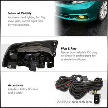 Load image into Gallery viewer, Honda Civic 4DR 2012 Front Fog Lights Yellow Len (Includes Switch & Wiring Harness)