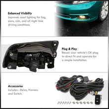 Load image into Gallery viewer, Honda Civic 4DR 2012 Front Fog Lights Smoked Len (Includes Switch & Wiring Harness)
