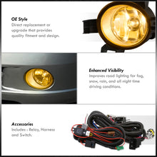 Load image into Gallery viewer, Nissan Altima 2005-2006 Front Fog Lights Yellow Len (Includes Switch & Wiring Harness)