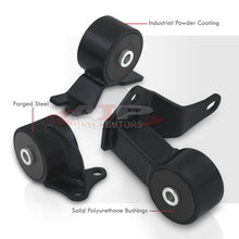Load image into Gallery viewer, Honda Civic 1988-1991 / CRX 1988-1991 D to B Series Conversion Engine Motor Mount Black with Black Polyurethane Bushings (B-Series with Cable Transmission Only)