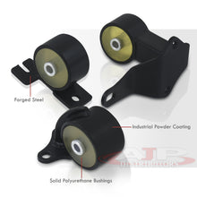 Load image into Gallery viewer, Honda Civic 1988-1991 / CRX 1988-1991 D to B Series Conversion Engine Motor Mount Black with Clear Polyurethane Bushings (B-Series with Cable Transmission Only)