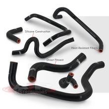 Load image into Gallery viewer, Honda Accord SIR 4 Cylinder 1997-2000 Silicone Radiator & Heater Hoses Set Black (Non-US Model)