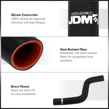 Load image into Gallery viewer, Mitsubishi Lancer EVO 4G63 2001-2007 Silicone Radiator Hoses Black