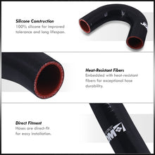Load image into Gallery viewer, Mitsubishi Lancer EVO X 2008-2015 Silicone Radiator Hoses Black