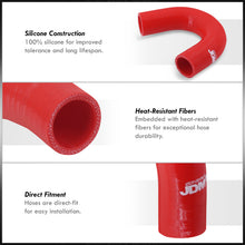 Load image into Gallery viewer, Mitsubishi Lancer EVO X 2008-2015 Silicone Radiator Hoses Red
