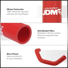 Load image into Gallery viewer, Nissan 240SX SR20DET 1989-1998 Silicone Radiator Hoses Red