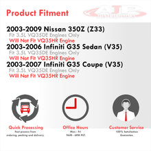 Load image into Gallery viewer, Infiniti G35 2003-2007 / Nissan 350Z 2003-2009 VQ35DE Silicone Radiator Hoses Black