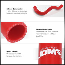 Load image into Gallery viewer, Infiniti G35 2003-2007 / Nissan 350Z 2003-2009 VQ35DE Silicone Radiator Hoses Red