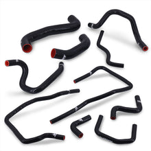 Load image into Gallery viewer, Subaru Impreza WRX STI 2.5L EJ25 2008-2011 Silicone Radiator Hoses with Heater Hoses Black