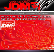 Load image into Gallery viewer, Subaru Impreza WRX STI 2.5L EJ25 2008-2011 Silicone Radiator Hoses with Heater Hoses Red
