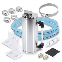 Load image into Gallery viewer, Universal 350ML Cylinder Oil Catch Can Tank 6.25"x3.25"x3.25" Chrome