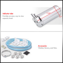 Load image into Gallery viewer, Universal 350ML Cylinder Oil Catch Can Tank 6.25"x3.25"x3.25" Chrome