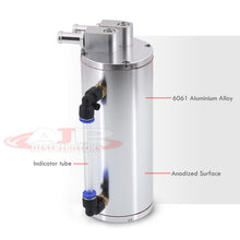 Load image into Gallery viewer, Universal 350ML Cylinder Oil Catch Can Tank 6.25"x3.25"x3.25" Chrome