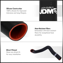 Load image into Gallery viewer, Toyota Supra 2JZGE N/A 1993-1998 Silicone Radiator Hoses Black