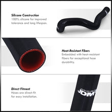 Load image into Gallery viewer, Toyota Supra 2JZGTE N/A 1993-1998 Silicone Radiator Hoses Black