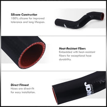 Load image into Gallery viewer, Hyundai Genesis Coupe 2.0T 2010-2012 Silicone Radiator Hoses Black