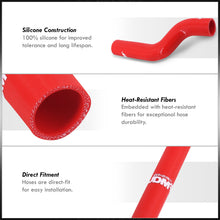 Load image into Gallery viewer, Hyundai Genesis Coupe 2.0T 2010-2012 Silicone Radiator Hoses Red