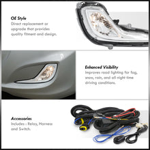 Load image into Gallery viewer, Hyundai Accent / Verna / Solaris 2012-2014 Front Fog Lights Clear Len (Includes Switch & Wiring Harness)