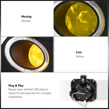 Load image into Gallery viewer, Mazda 6 2003-2005 Front Fog Lights Yellow Len (Includes Switch & Wiring Harness)