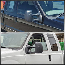 Load image into Gallery viewer, Ford F250 F350 F450 F550 1999-2016 / Excursion 2001-2005 Telescopic Extendable Manual Towing Mirrors Black