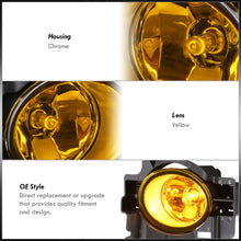 Load image into Gallery viewer, Nissan Altima 2DR 2008-2012 Front Fog Lights Yellow Len (Includes Switch & Wiring Harness)