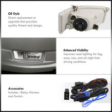 Load image into Gallery viewer, Toyota Camry 2005-2006 Front Fog Lights Clear Len (Includes Switch & Wiring Harness)