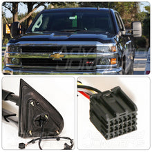 Load image into Gallery viewer, Chevrolet Silverado 2014-2019 / GMC Sierra 2014-2019 Telescopic Extendable LED Signal Heated Power Towing Mirrors Black