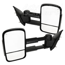 Load image into Gallery viewer, Chevrolet Silverado 2014-2019 / GMC Sierra 2014-2019 Telescopic Extendable LED Signal Heated Power Towing Mirrors Black