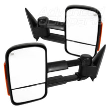 Load image into Gallery viewer, Chevrolet Silverado 2003-2007 / GMC Sierra 2003-2007 Telescopic Extendable LED Signal Heated Power Towing Mirrors Black