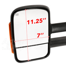 Load image into Gallery viewer, Chevrolet Silverado 2003-2007 / GMC Sierra 2003-2007 Telescopic Extendable LED Signal Heated Power Towing Mirrors Black